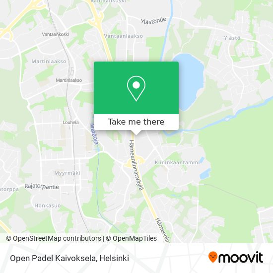 Open Padel Kaivoksela map