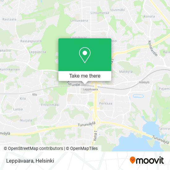 How to get to Leppävaara in Espoo by Bus, Train, Tram or Metro?