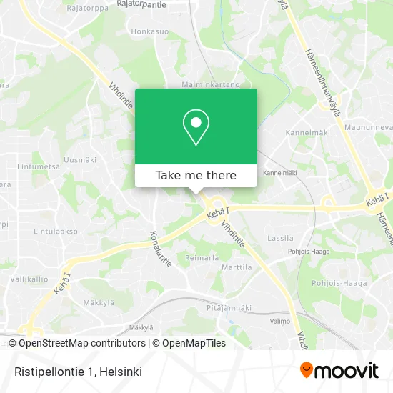 Ristipellontie 1 map