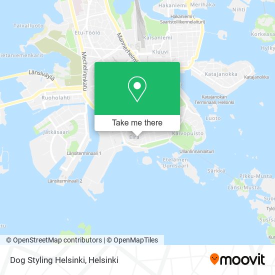 Dog Styling Helsinki map