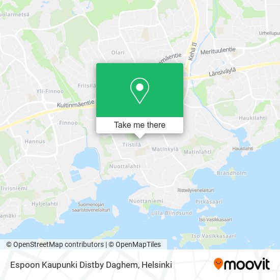 Espoon Kaupunki Distby Daghem map