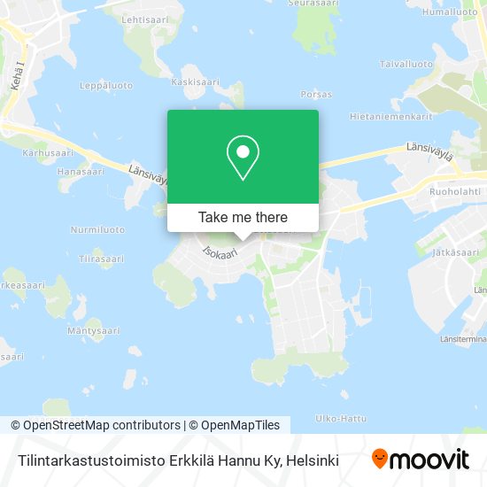 Tilintarkastustoimisto Erkkilä Hannu Ky map