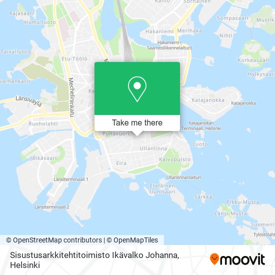 Sisustusarkkitehtitoimisto Ikävalko Johanna map