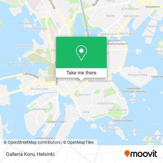 Galleria Koru map