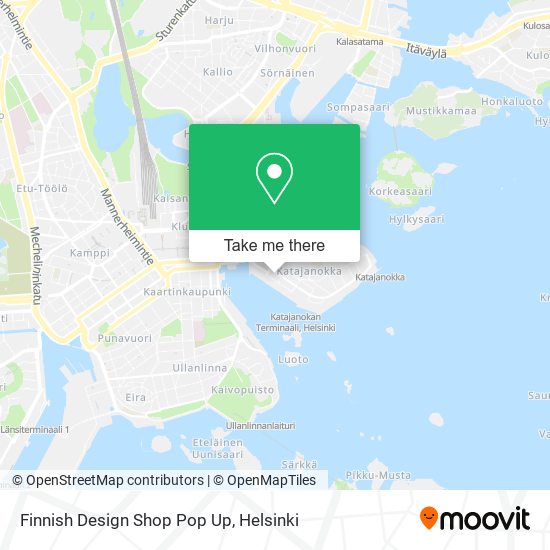 Finnish Design Shop Pop Up map