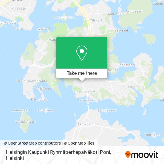 Helsingin Kaupunki Ryhmäperhepäiväkoti Poni map