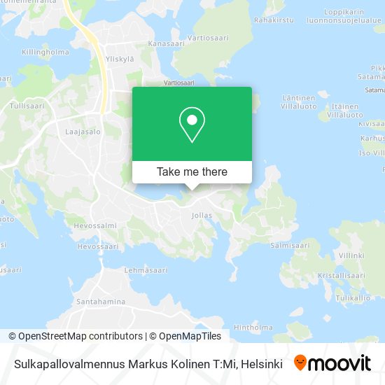 Sulkapallovalmennus Markus Kolinen T:Mi map