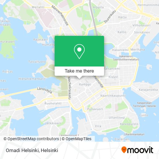 Omadi Helsinki map