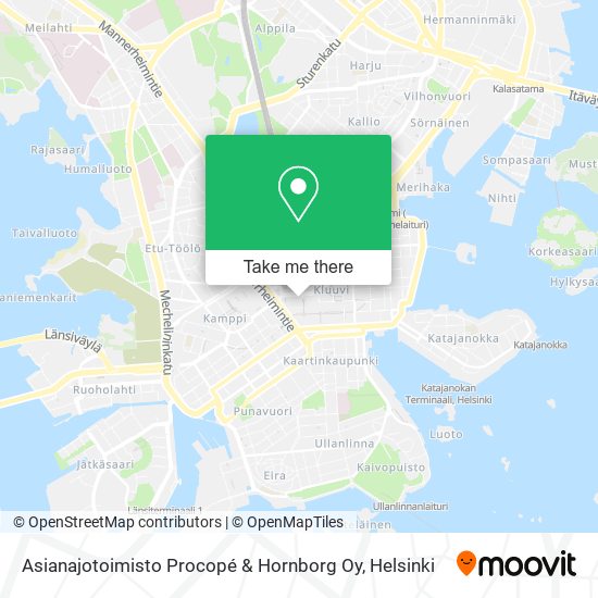 Asianajotoimisto Procopé & Hornborg Oy map