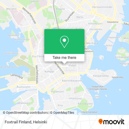 Foxtrail Finland map