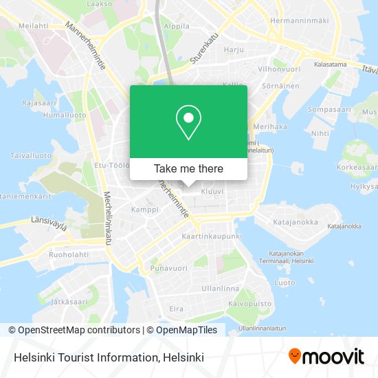 Helsinki Tourist Information map