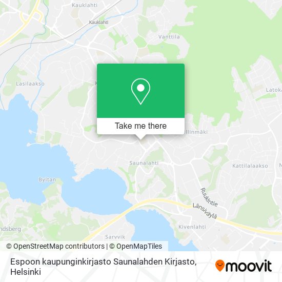 Espoon kaupunginkirjasto Saunalahden Kirjasto map