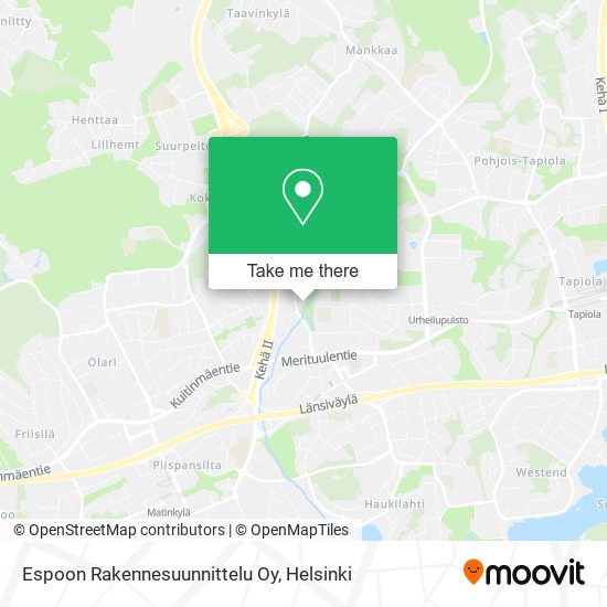 Espoon Rakennesuunnittelu Oy map