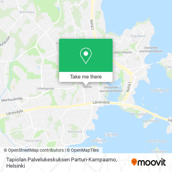 Tapiolan Palvelukeskuksen Parturi-Kampaamo map
