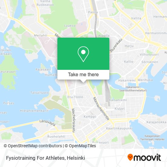 Fysiotraining For Athletes map
