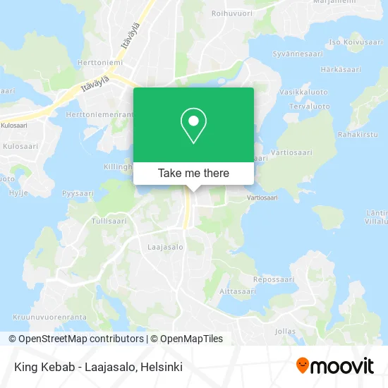 King Kebab - Laajasalo map