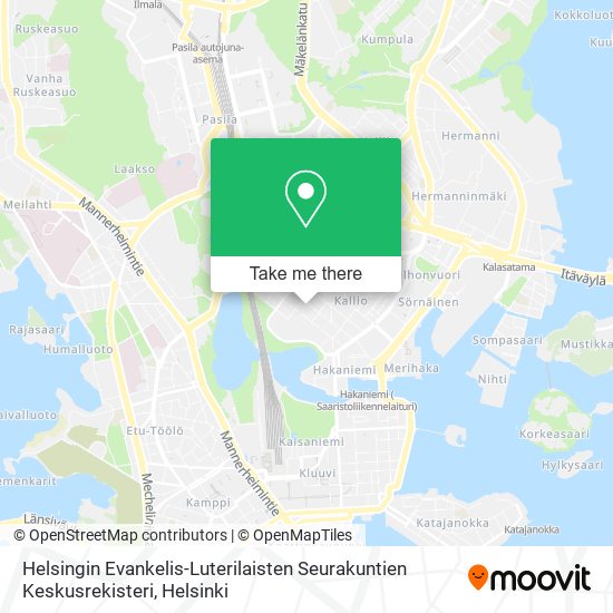 Helsingin Evankelis-Luterilaisten Seurakuntien Keskusrekisteri map