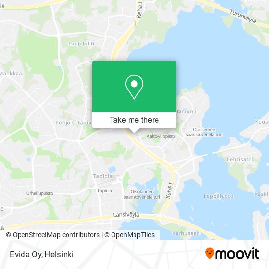 Evida Oy map