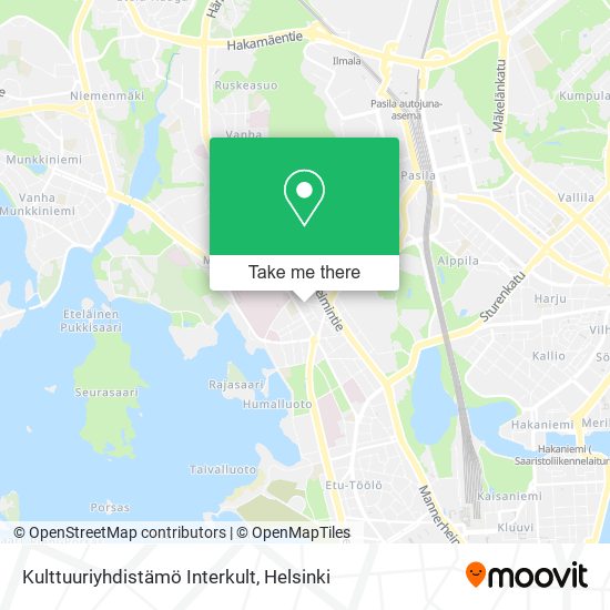 Kulttuuriyhdistämö Interkult map