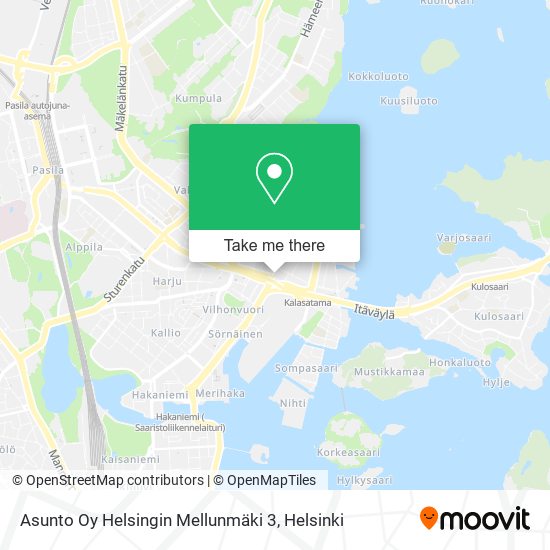 Asunto Oy Helsingin Mellunmäki 3 map