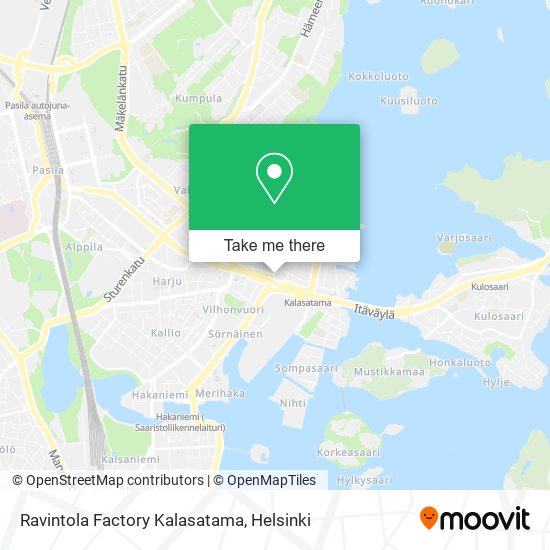 Ravintola Factory Kalasatama map