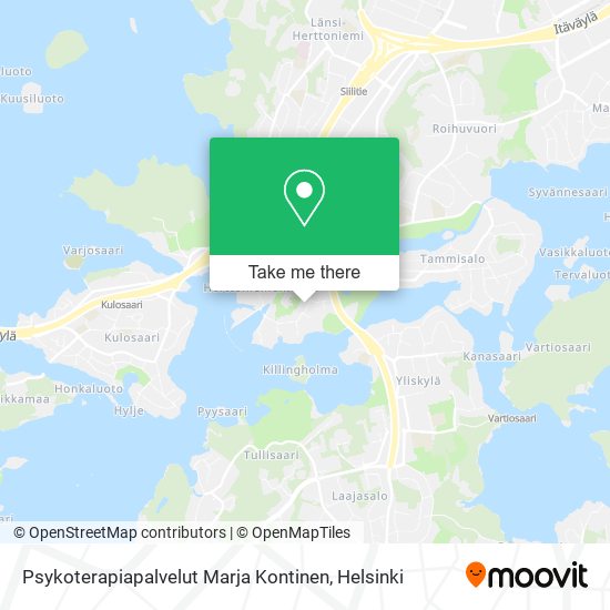 Psykoterapiapalvelut Marja Kontinen map