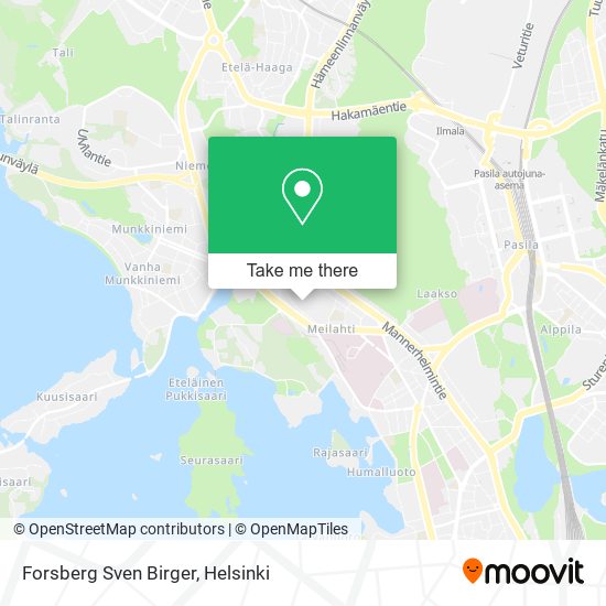 Forsberg Sven Birger map