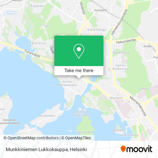 Munkkiniemen Lukkokauppa map