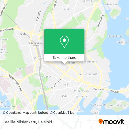 Vallila-Nilsiänkatu map