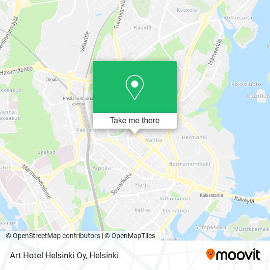 Art Hotel Helsinki Oy map