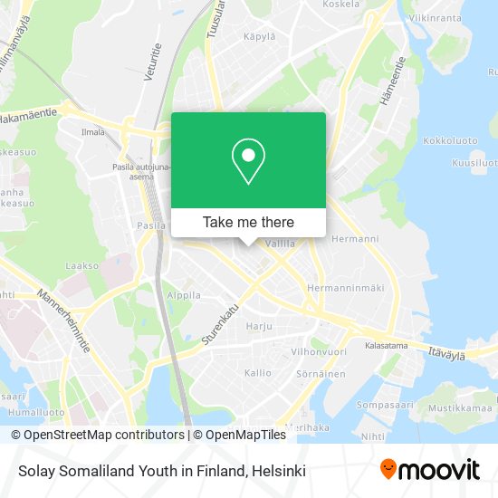 Solay Somaliland Youth in Finland map