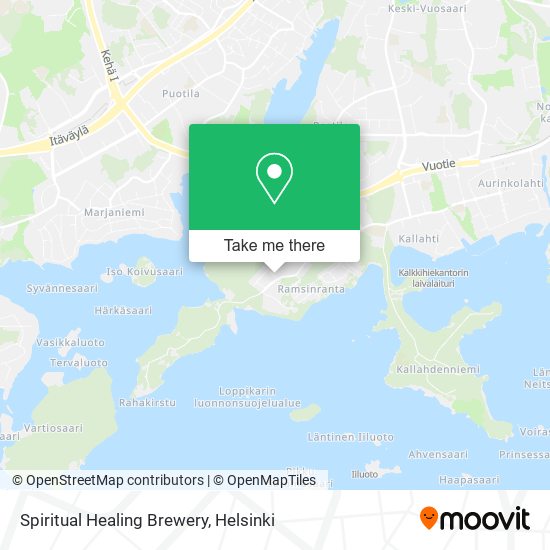 Spiritual Healing Brewery map