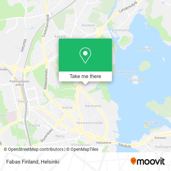 Fabas Finland map