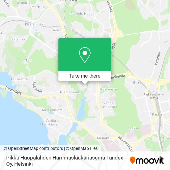 Pikku Huopalahden Hammaslääkäriasema Tandex Oy map