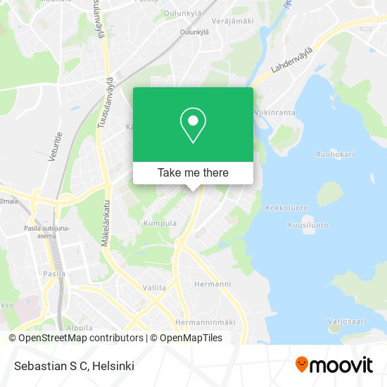How to get to Sebastian S C in Helsinki by ?