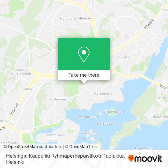 Helsingin Kaupunki Ryhmäperhepäiväkoti Puolukka map