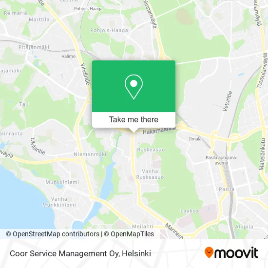 Coor Service Management Ltd map