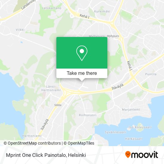 Mprint One Click Painotalo map