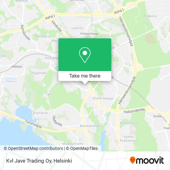 Kvl Jave Trading Oy map