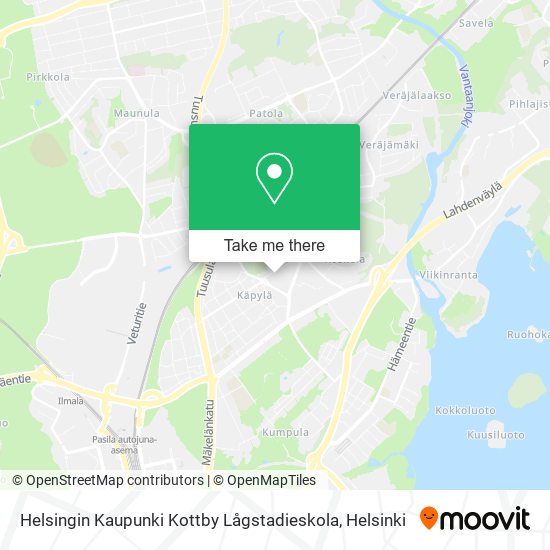 Helsingin Kaupunki Kottby Lågstadieskola map