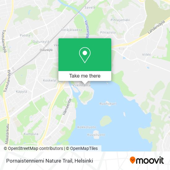 Pornaistenniemi Nature Trail map