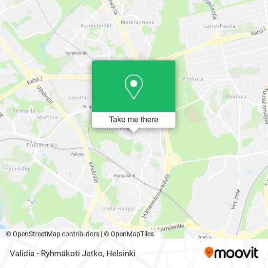 Validia - Ryhmäkoti Jatko map
