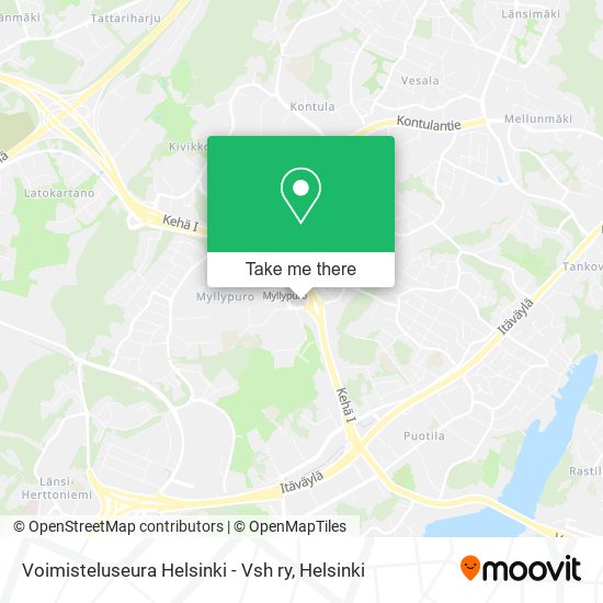 Voimisteluseura Helsinki - Vsh ry map