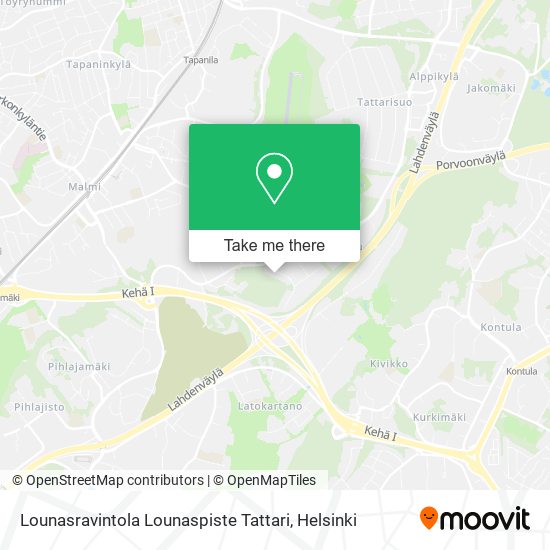 Lounasravintola Lounaspiste Tattari map