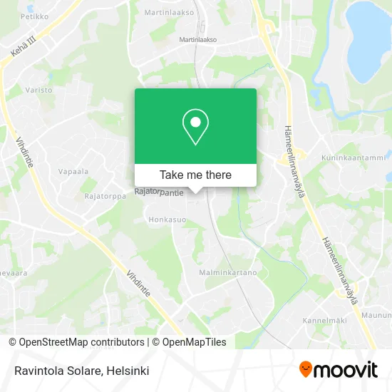 Restaurant Solare map