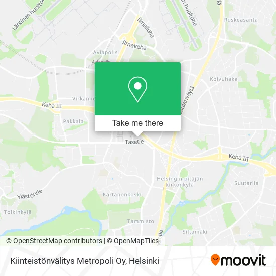 Kiinteistönvälitys Metropoli Oy map