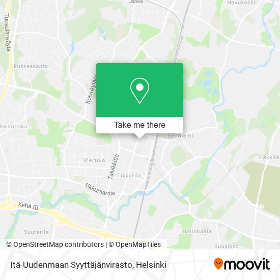 Itä-Uudenmaan Syyttäjänvirasto map