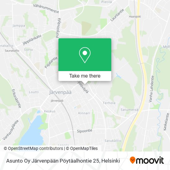 Asunto Oy Järvenpään Pöytäalhontie 25 map