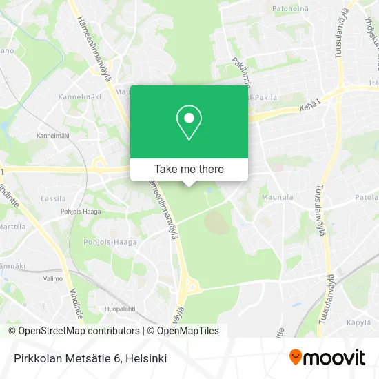 Pirkkolan Metsätie 6 map