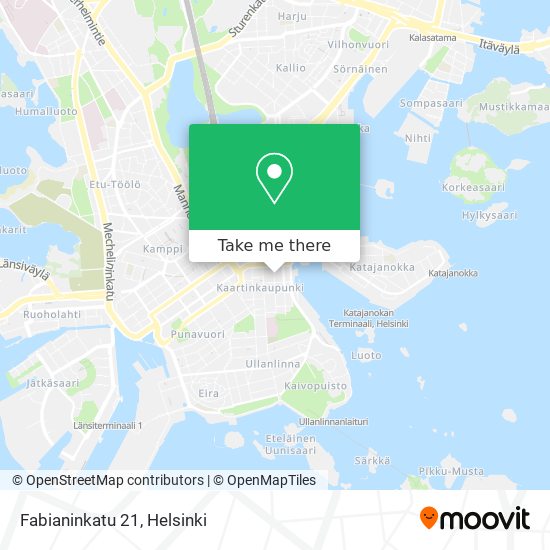 Fabianinkatu 21 map